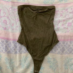 Army green bodysuit